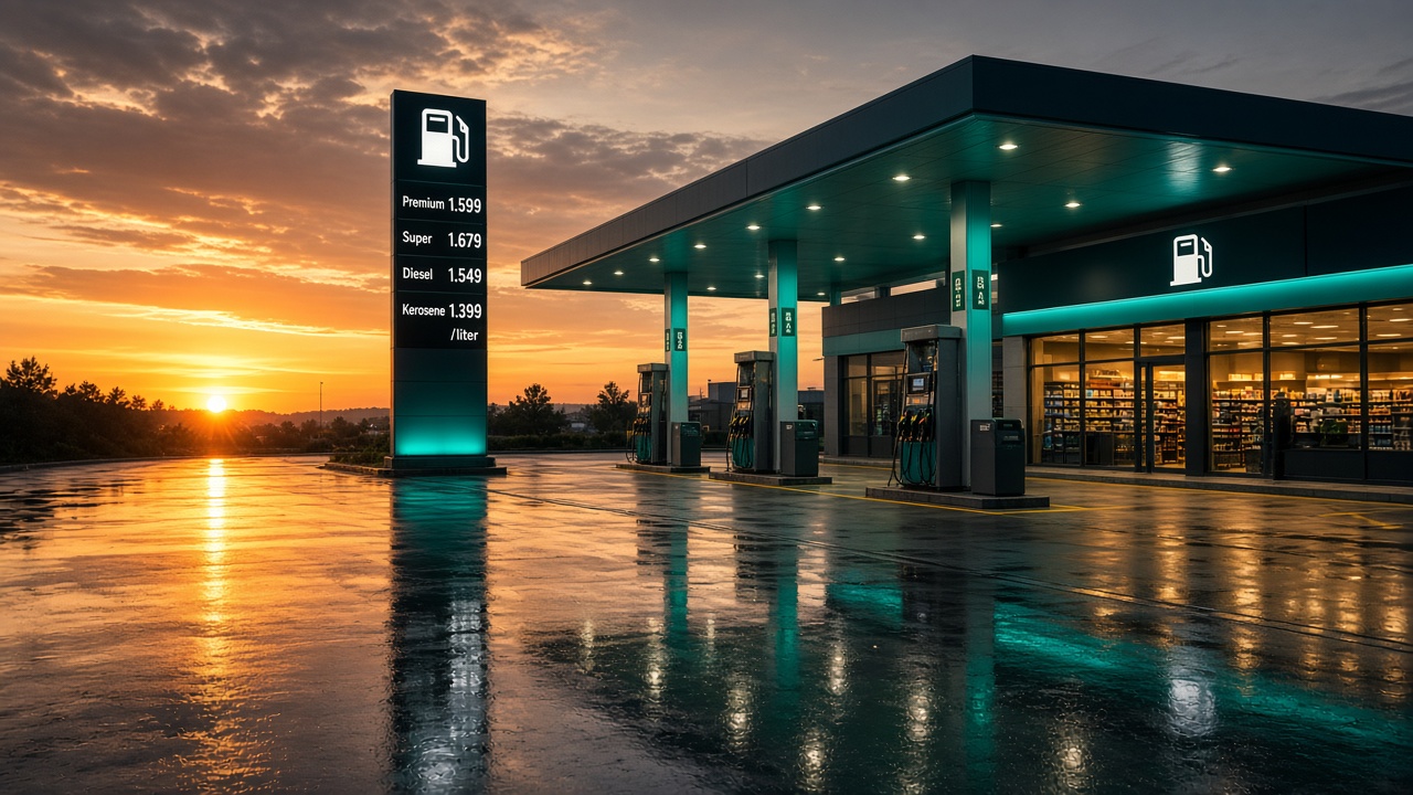 Modern petrol station managed with MPS